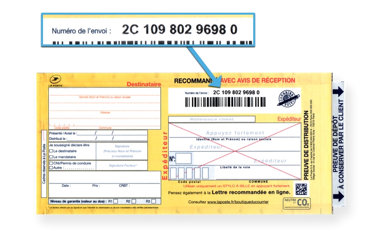 savoir d'où vient un recommandé 2c savoir d'où vient un recommandé 2c
