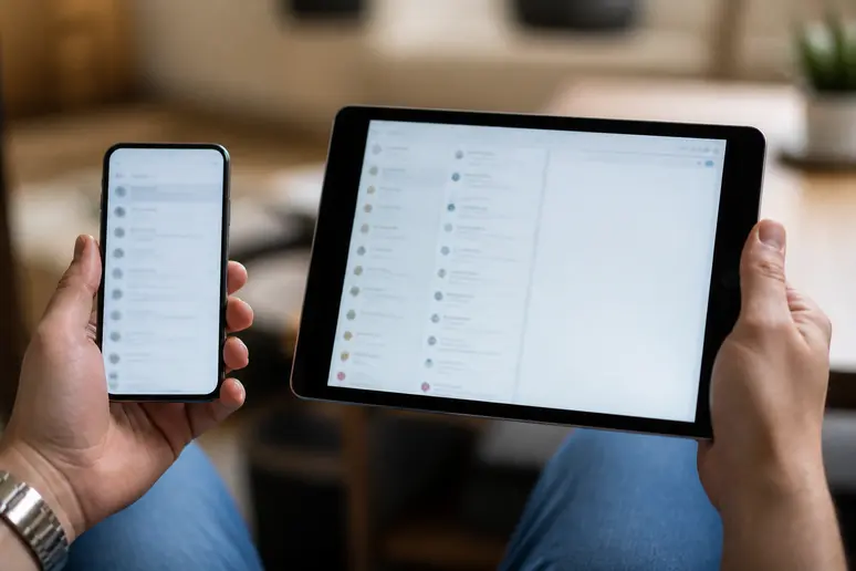 Configuration de messagerie neuf connexion sur smartphone et tablette, gestion technique.