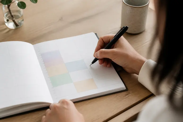 Planification d'un planning quotidien structuré pour organiser son temps de travail et optimiser son quotidien.