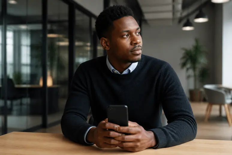 Utilisation d'un smartphone pour consulter son solde et ses avantages comité entreprise Orange